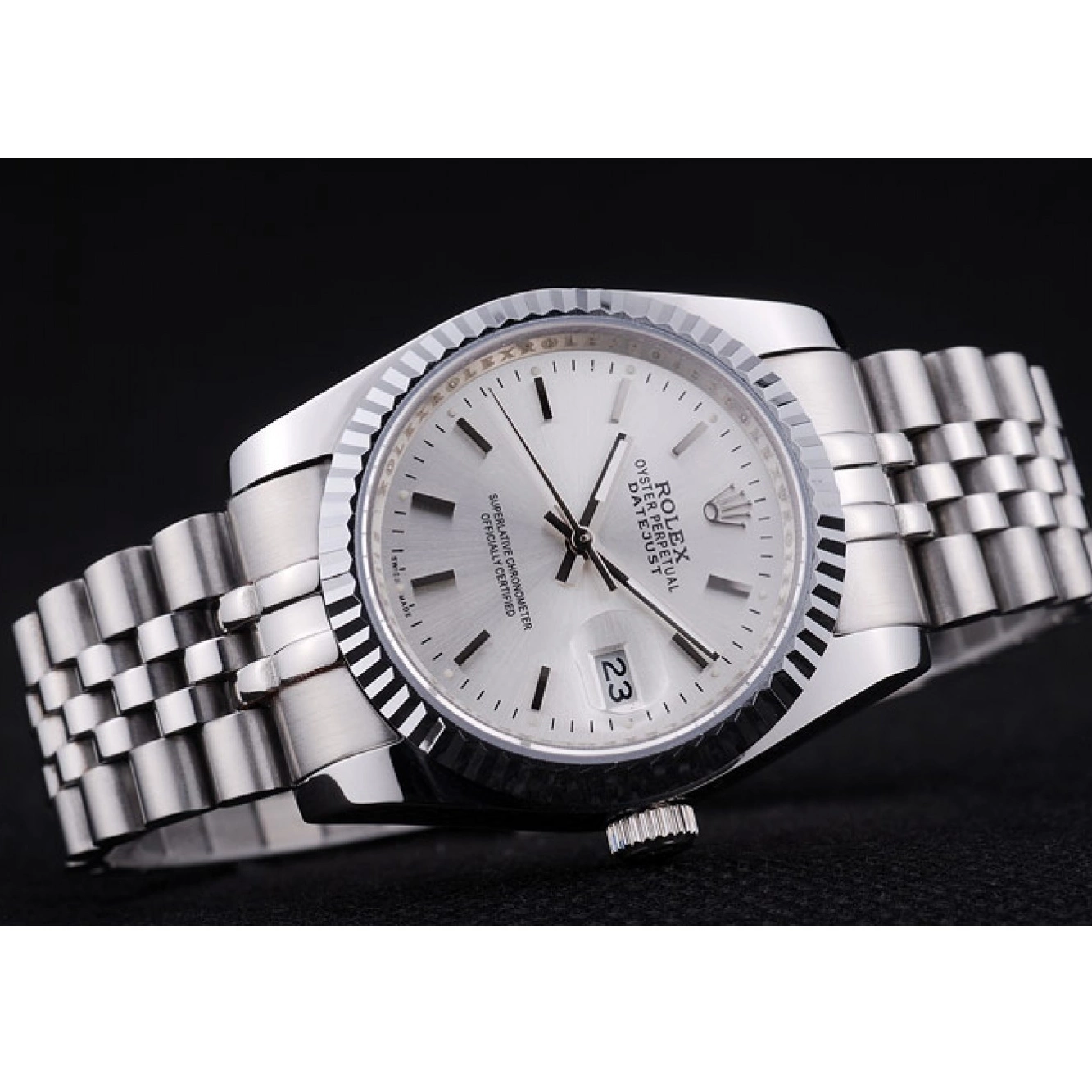 MiroTime 0808 Rolex Datejust Silver Dial Ribbed Bezel 7457